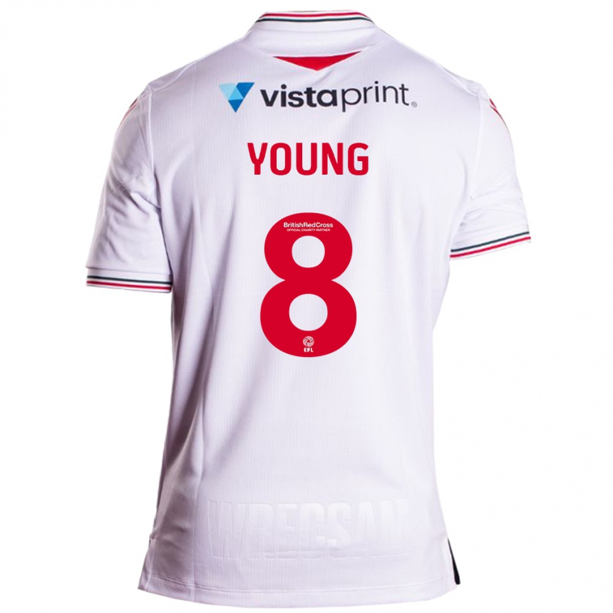 Mujer Fútbol Camiseta Luke Young #8 Blanco 2ª Equipación 2023/24 México