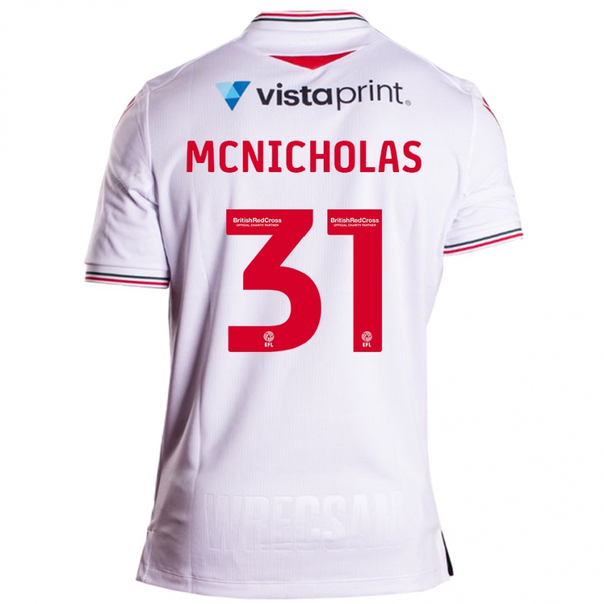 Mujer Fútbol Camiseta Luke Mcnicholas #31 Blanco 2ª Equipación 2023/24 México