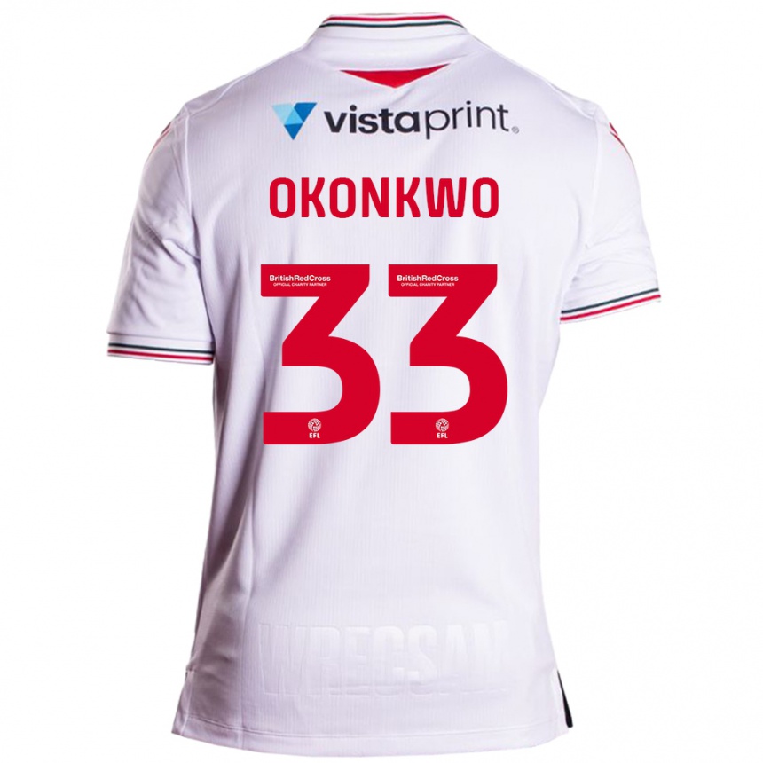 Mujer Fútbol Camiseta Arthur Okonkwo #33 Blanco 2ª Equipación 2023/24 México