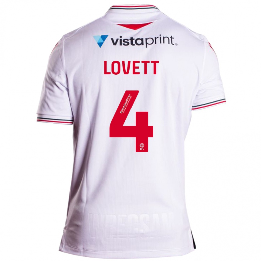 Mujer Fútbol Camiseta Erin Lovett #4 Blanco 2ª Equipación 2023/24 México