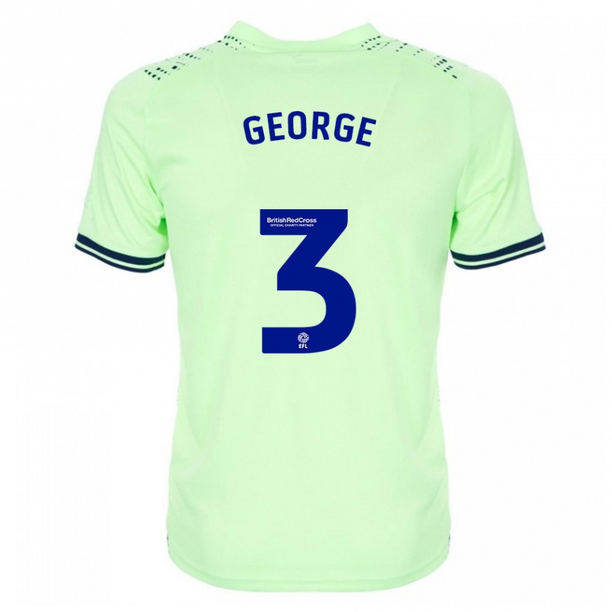 Mujer Fútbol Camiseta Hannah George #3 Armada 2ª Equipación 2023/24 México