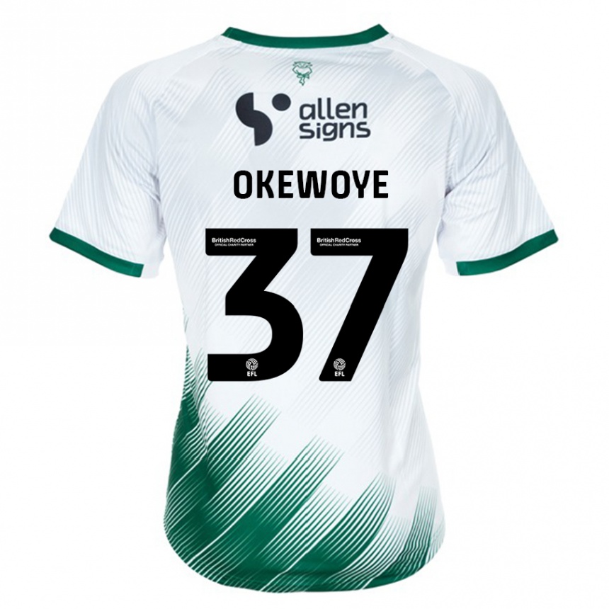 Mujer Fútbol Camiseta Gbolahan Okewoye #37 Blanco 2ª Equipación 2023/24 México