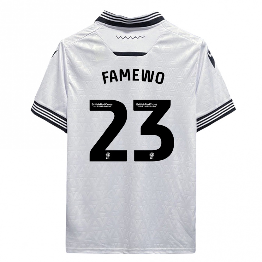 Mujer Fútbol Camiseta Akin Famewo #23 Blanco 2ª Equipación 2023/24 México