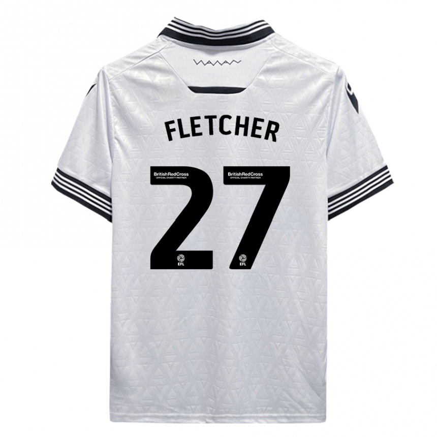 Mujer Fútbol Camiseta Ashley Fletcher #27 Blanco 2ª Equipación 2023/24 México