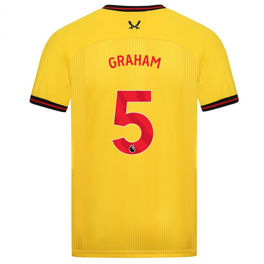 Mujer Fútbol Camiseta Molly Graham #5 Amarillo 2ª Equipación 2023/24 México