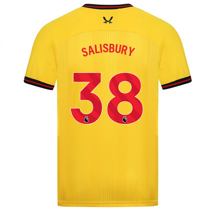 Mujer Fútbol Camiseta Chloe Salisbury #38 Amarillo 2ª Equipación 2023/24 México