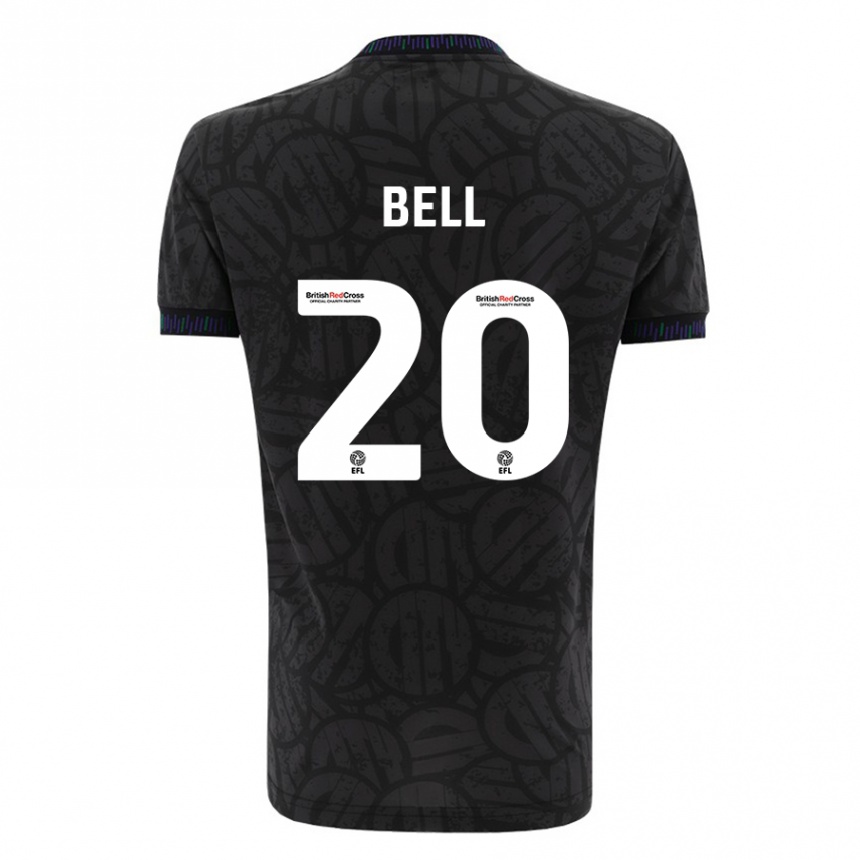 Mujer Fútbol Camiseta Sam Bell #20 Negro 2ª Equipación 2023/24 México