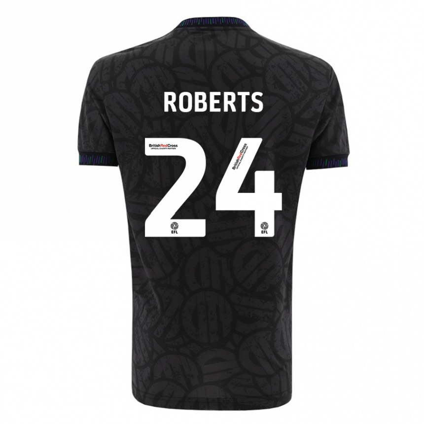 Mujer Fútbol Camiseta Haydon Roberts #24 Negro 2ª Equipación 2023/24 México