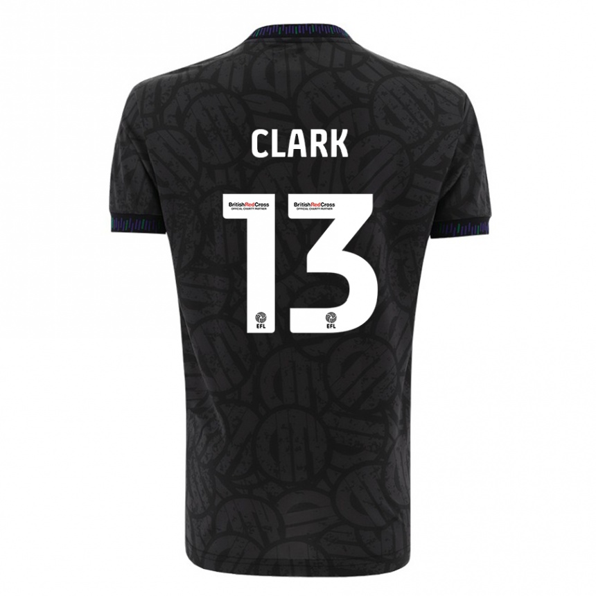 Mujer Fútbol Camiseta Olivia Clark #13 Negro 2ª Equipación 2023/24 México