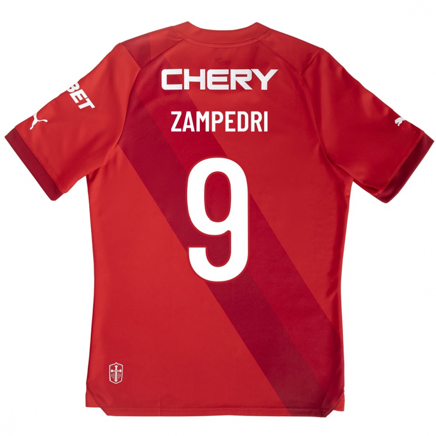 Mujer Fútbol Camiseta Fernando Zampedri #9 Rojo 2ª Equipación 2023/24 México