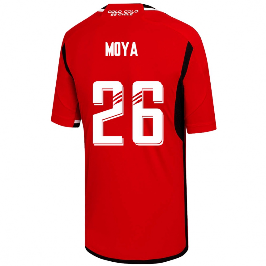 Mujer Fútbol Camiseta Matías Moya #26 Rojo 2ª Equipación 2023/24 México