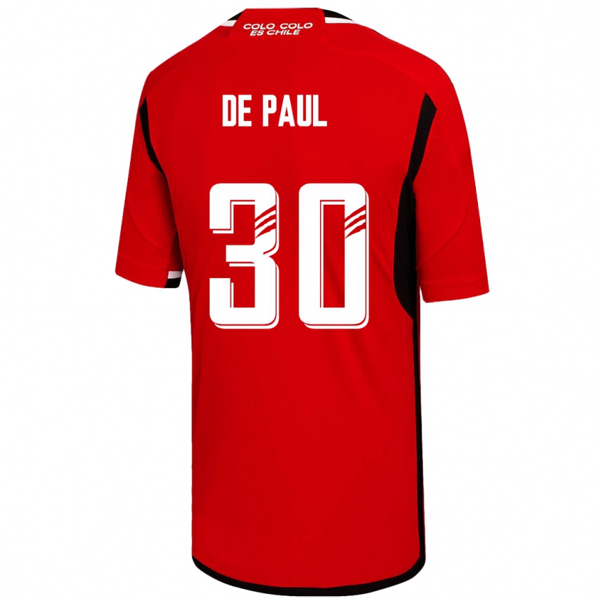 Mujer Fútbol Camiseta Fernando De Paul #30 Rojo 2ª Equipación 2023/24 México