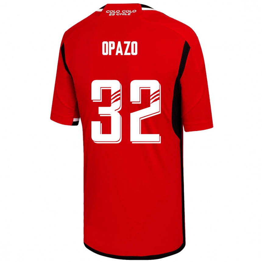 Mujer Fútbol Camiseta Óscar Opazo #32 Rojo 2ª Equipación 2023/24 México