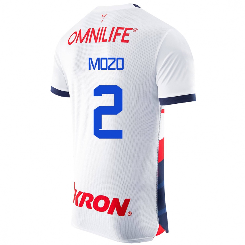 Mujer Fútbol Camiseta Alan Mozo #2 Blanco 2ª Equipación 2023/24 México