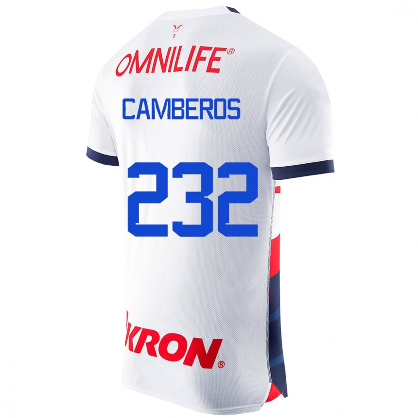 Mujer Fútbol Camiseta Hugo Camberos #232 Blanco 2ª Equipación 2023/24 México