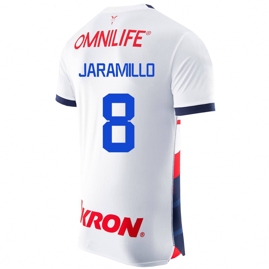 Mujer Fútbol Camiseta Carolina Jaramillo #8 Blanco 2ª Equipación 2023/24 México