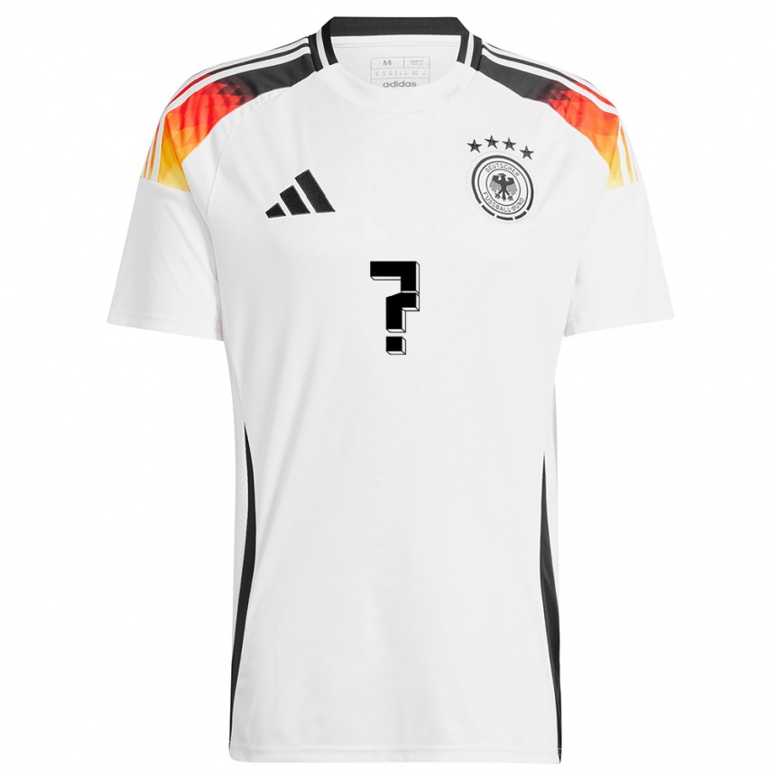 Niño Fútbol Camiseta Alemania Su Nombre #0 Blanco 1ª Equipación 24-26 México