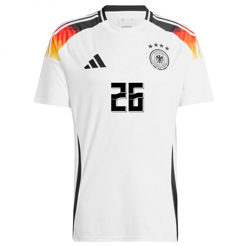 Niño Fútbol Camiseta Alemania Christian Günter #26 Blanco 1ª Equipación 24-26 México