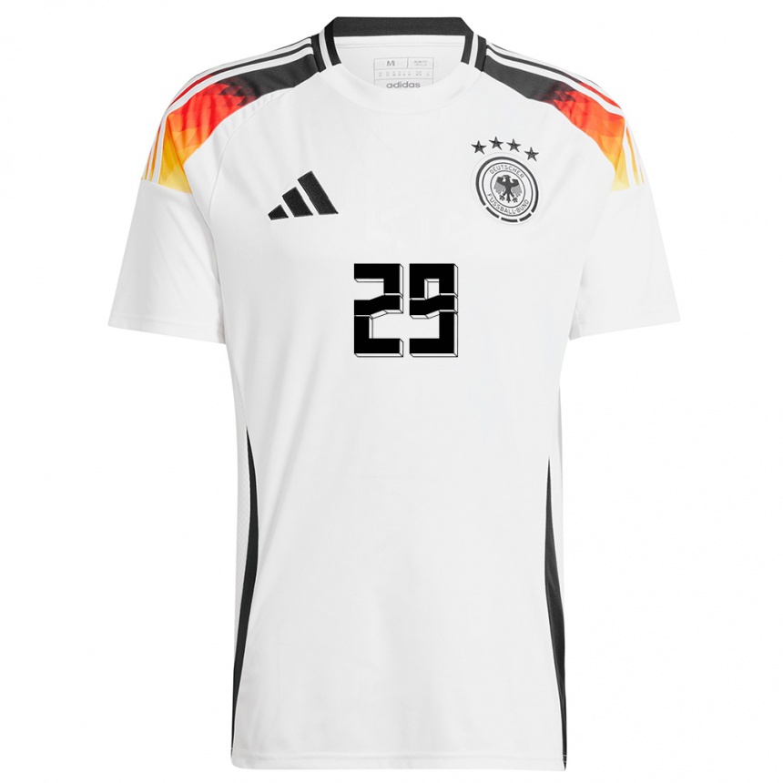 Niño Fútbol Camiseta Alemania Selina Cerci #29 Blanco 1ª Equipación 24-26 México