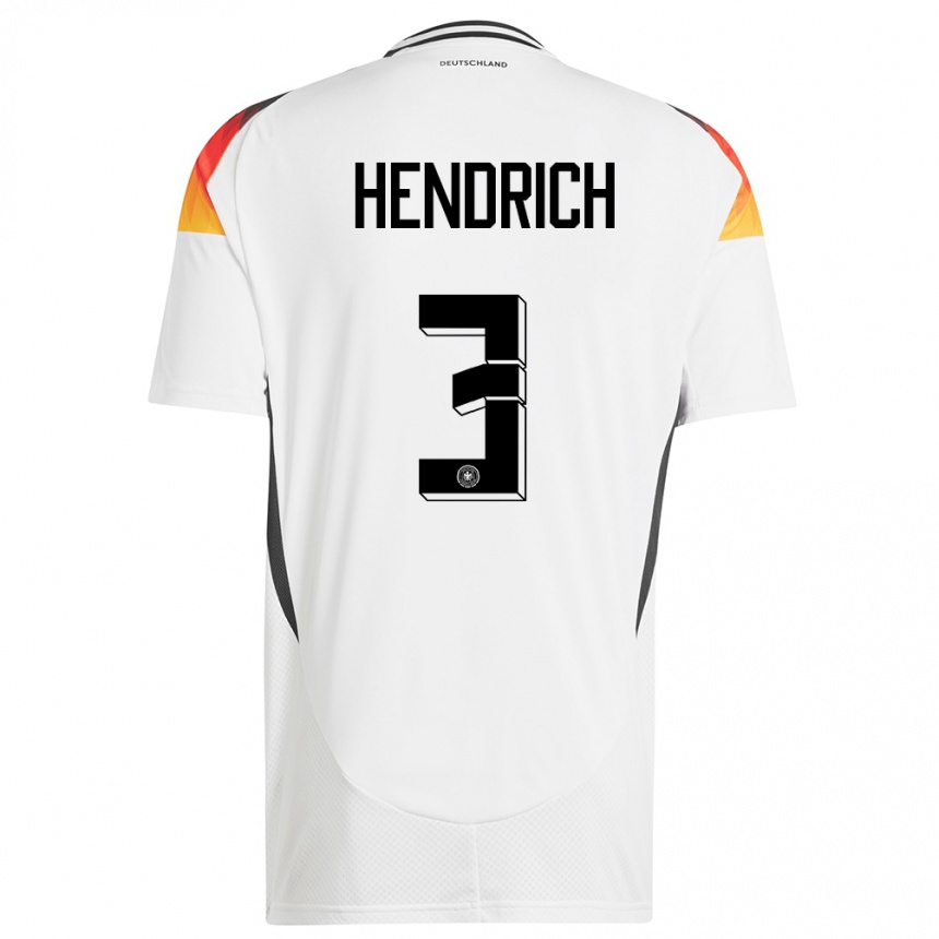 Niño Fútbol Camiseta Alemania Kathrin Hendrich #3 Blanco 1ª Equipación 24-26 México