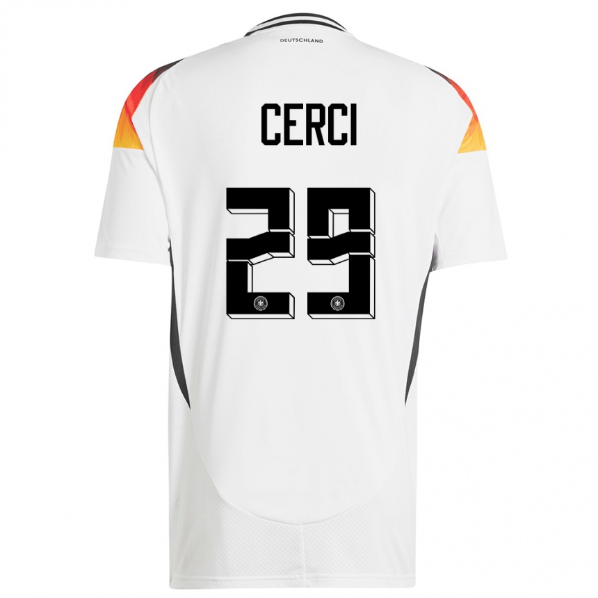 Niño Fútbol Camiseta Alemania Selina Cerci #29 Blanco 1ª Equipación 24-26 México