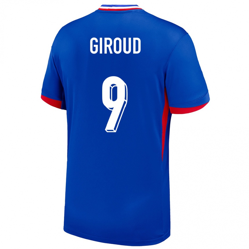 Niño Fútbol Camiseta Francia Olivier Giroud #9 Azul 1ª Equipación 24-26 México