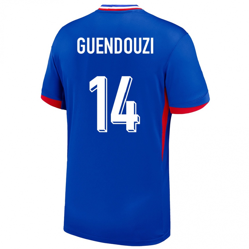 Niño Fútbol Camiseta Francia Matteo Guendouzi #14 Azul 1ª Equipación 24-26 México