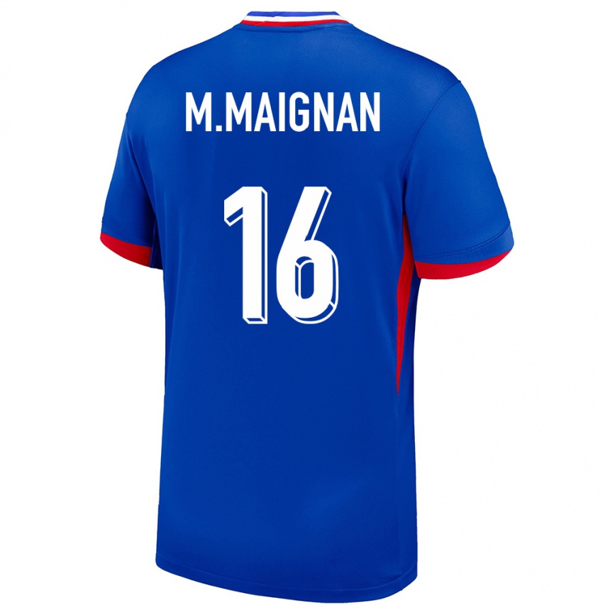 Niño Fútbol Camiseta Francia Mike Maignan #16 Azul 1ª Equipación 24-26 México