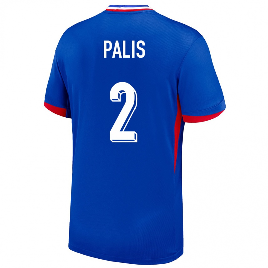 Niño Fútbol Camiseta Francia Ella Palis #2 Azul 1ª Equipación 24-26 México