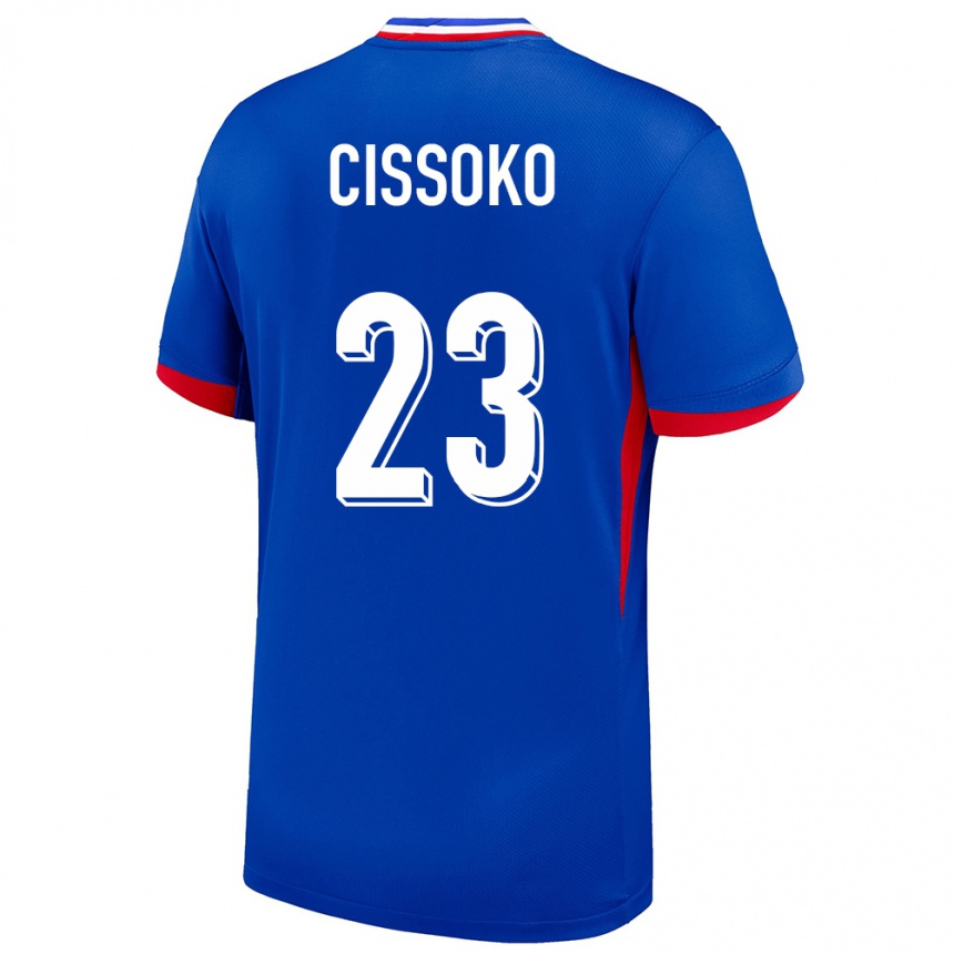 Niño Fútbol Camiseta Francia Hawa Cissoko #23 Azul 1ª Equipación 24-26 México