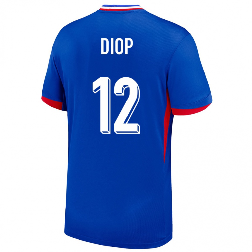 Niño Fútbol Camiseta Francia Sofiane Diop #12 Azul 1ª Equipación 24-26 México