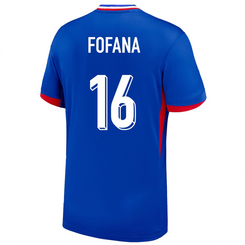 Niño Fútbol Camiseta Francia Yahia Fofana #16 Azul 1ª Equipación 24-26 México