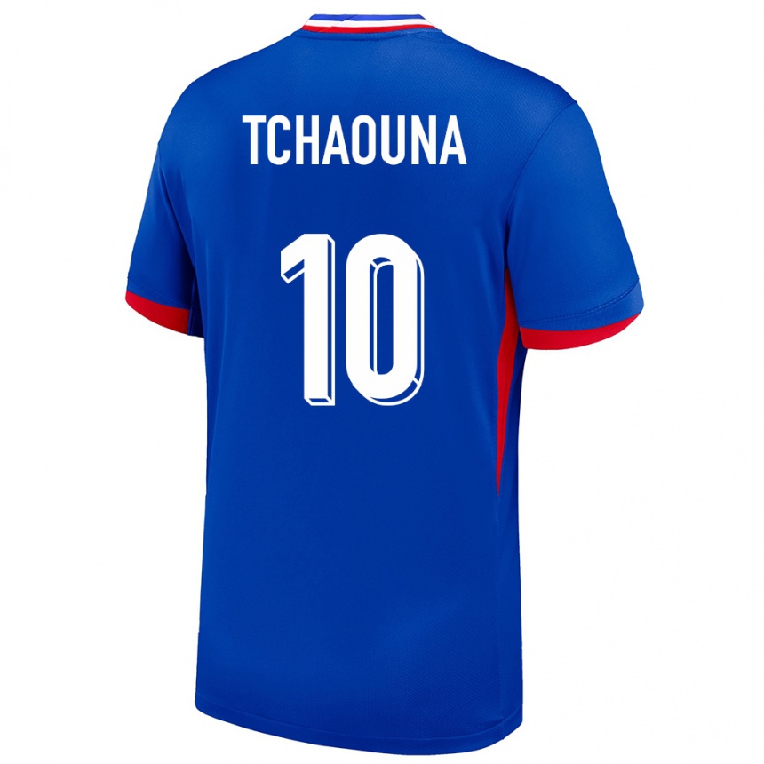 Niño Fútbol Camiseta Francia Loum Tchaouna #10 Azul 1ª Equipación 24-26 México