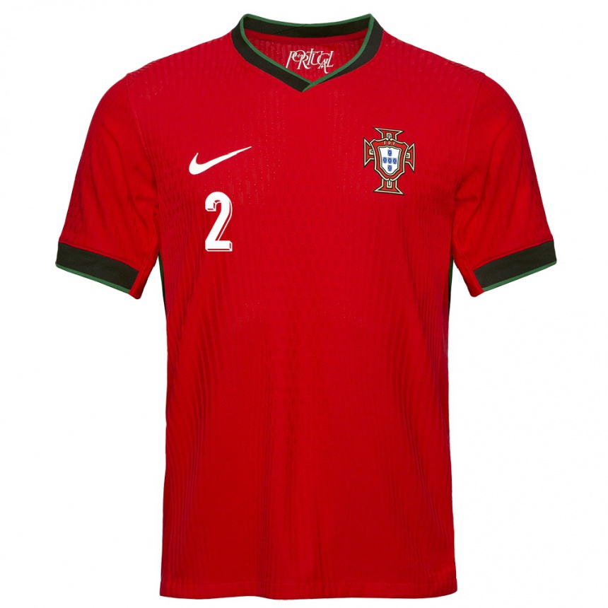 Niño Fútbol Camiseta Portugal Catarina Amado #2 Rojo 1ª Equipación 24-26 México