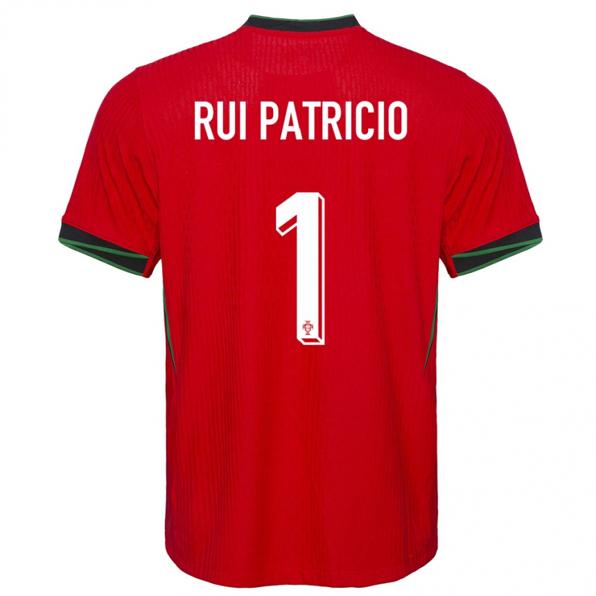 Niño Fútbol Camiseta Portugal Rui Patricio #1 Rojo 1ª Equipación 24-26 México