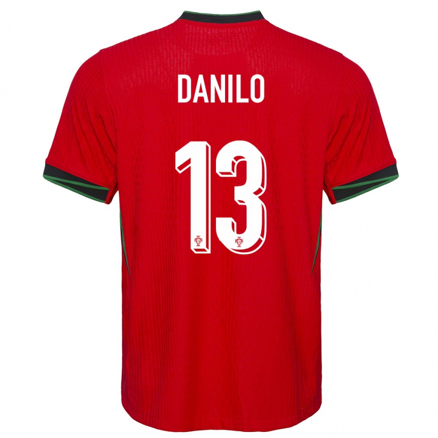 Niño Fútbol Camiseta Portugal Danilo Pereira #13 Rojo 1ª Equipación 24-26 México