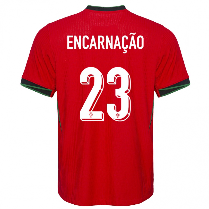 Niño Fútbol Camiseta Portugal Telma Encarnacao #23 Rojo 1ª Equipación 24-26 México