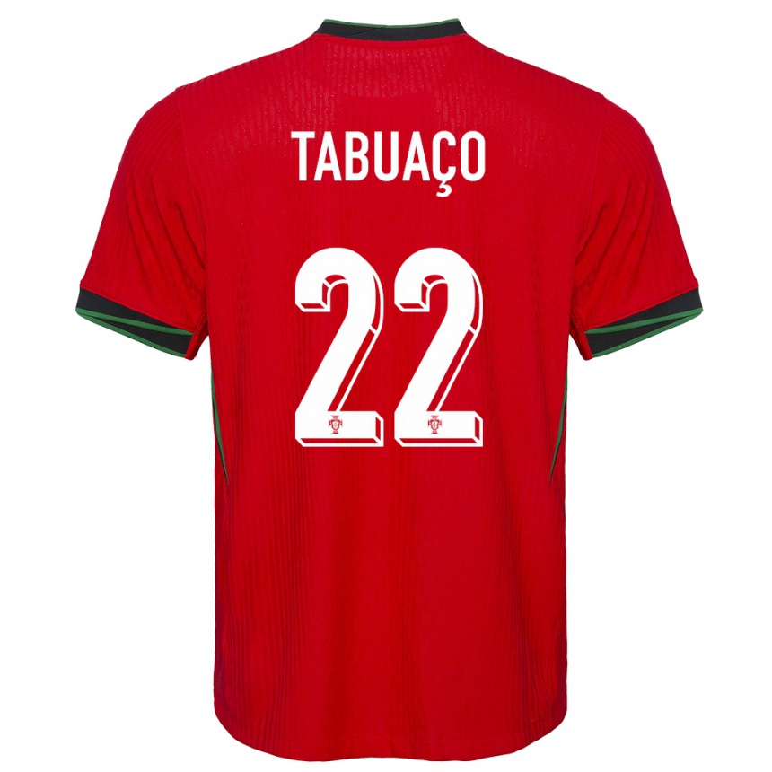 Niño Fútbol Camiseta Portugal Goncalo Tabuaco #22 Rojo 1ª Equipación 24-26 México