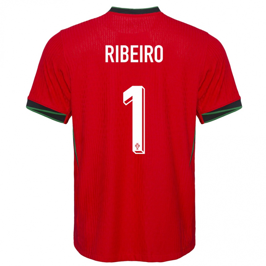 Niño Fútbol Camiseta Portugal Goncalo Ribeiro #1 Rojo 1ª Equipación 24-26 México