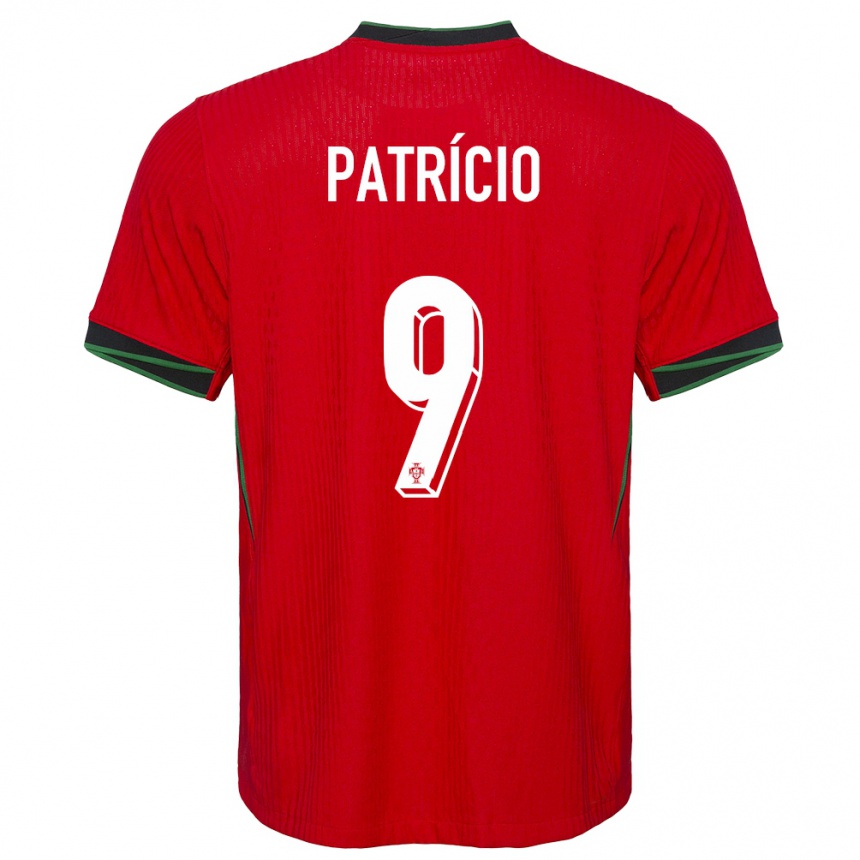 Niño Fútbol Camiseta Portugal Nuno Patricio #9 Rojo 1ª Equipación 24-26 México