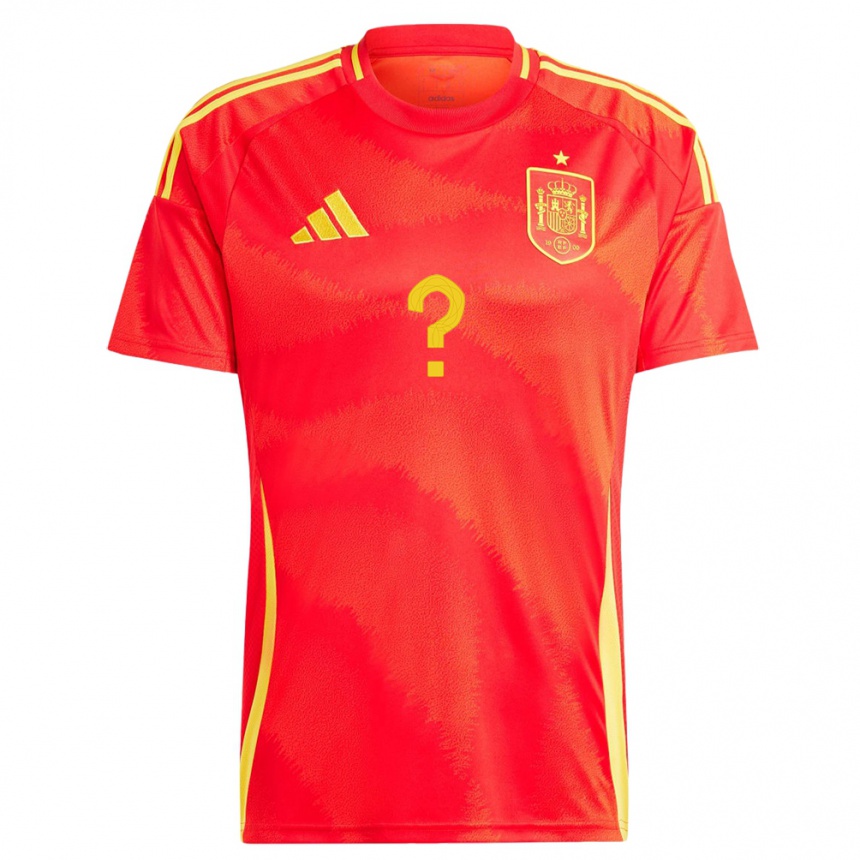 Niño Fútbol Camiseta España Su Nombre #0 Rojo 1ª Equipación 24-26 México