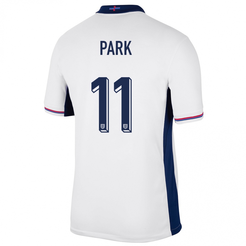 Niño Fútbol Camiseta Inglaterra Jess Park #11 Blanco 1ª Equipación 24-26 México