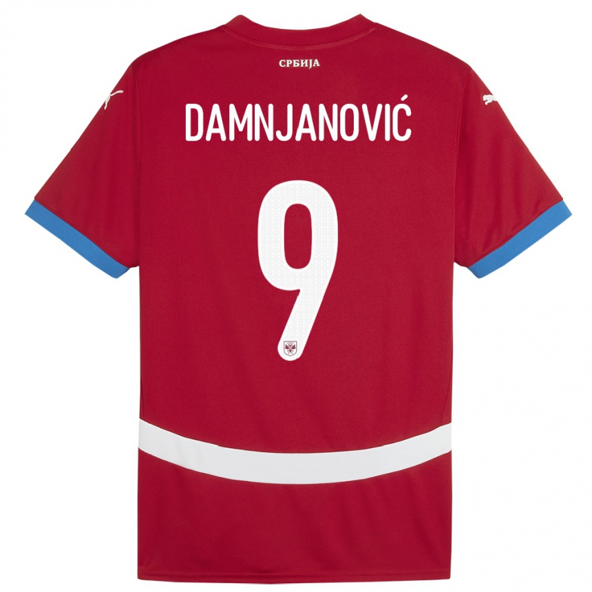 Niño Fútbol Camiseta Serbia Jovana Damnjanovic #9 Rojo 1ª Equipación 24-26 México