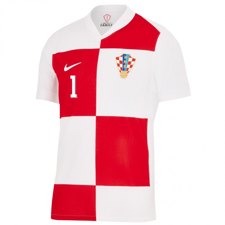 Niño Fútbol Camiseta Croacia Tin Sajko #1 Blanco Rojo 1ª Equipación 24-26 México