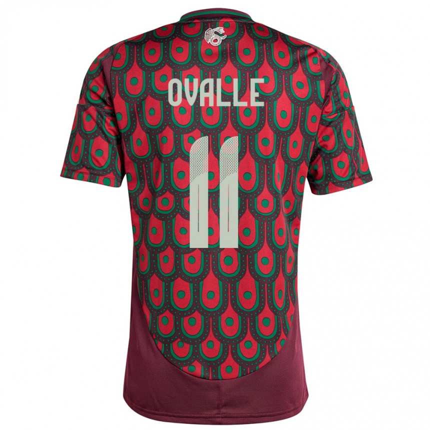 Niño Fútbol Camiseta México Lizbeth Ovalle #11 Granate 1ª Equipación 24-26 México