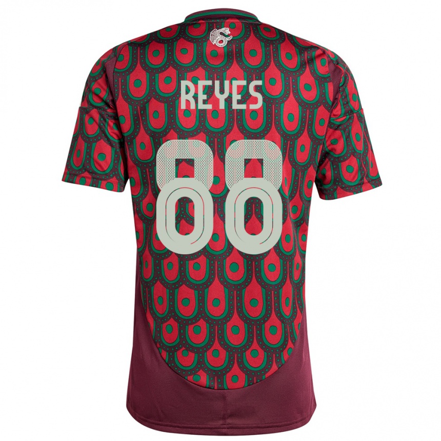 Niño Fútbol Camiseta México Maricarmen Reyes #88 Granate 1ª Equipación 24-26 México