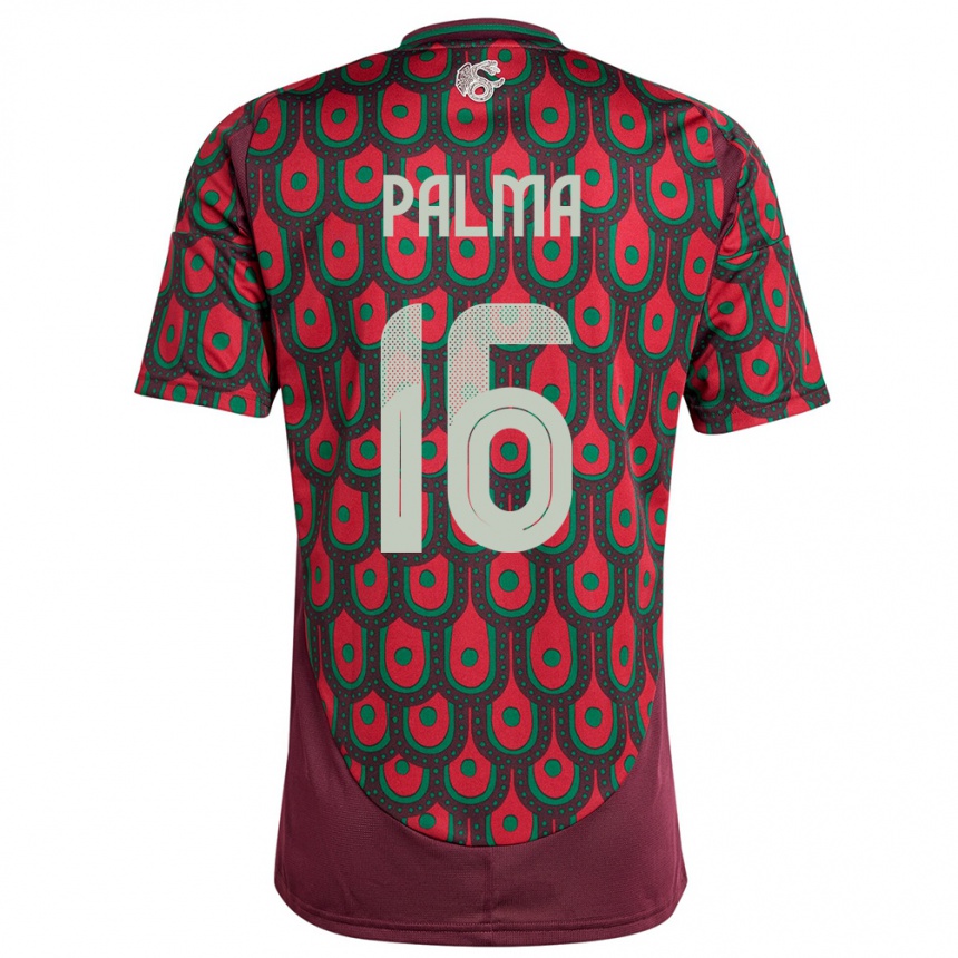 Niño Fútbol Camiseta México Rafael Palma #16 Granate 1ª Equipación 24-26 México