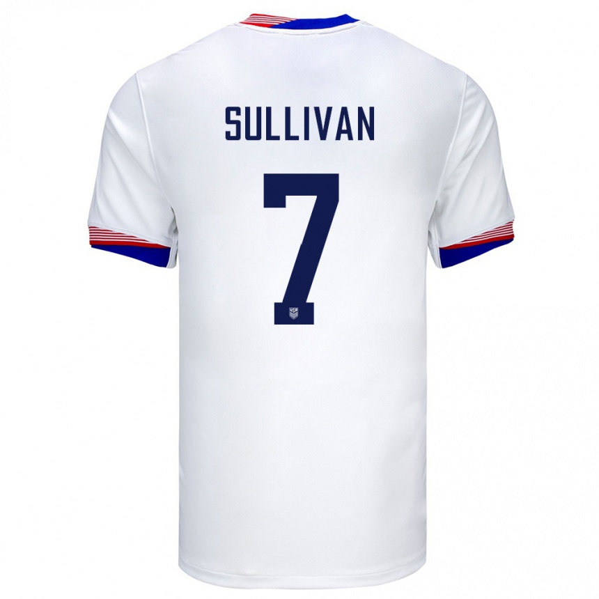 Niño Fútbol Camiseta Estados Unidos Quinn Sullivan #7 Blanco 1ª Equipación 24-26 México