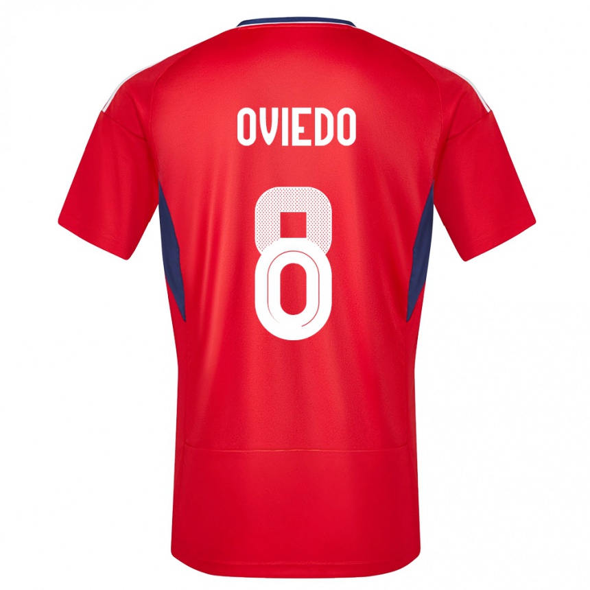 Niño Fútbol Camiseta Costa Rica Bryan Oviedo #8 Rojo 1ª Equipación 24-26 México