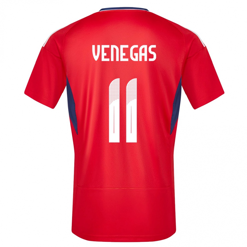 Niño Fútbol Camiseta Costa Rica Johan Venegas #11 Rojo 1ª Equipación 24-26 México